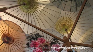 cinesespresso.com ombrelli nel padiglione della Cina Expo Milano 2015